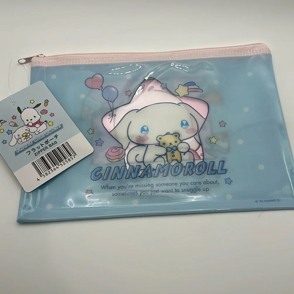 NWT Zipper Bag withh Cinnamoroll and Pochacco
